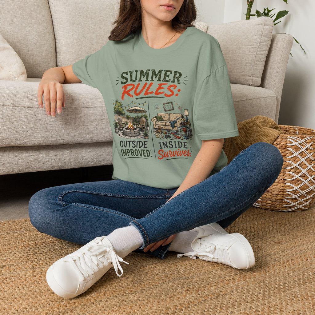 Summer Rules Outside Improved. Inside Survives. T-shirt