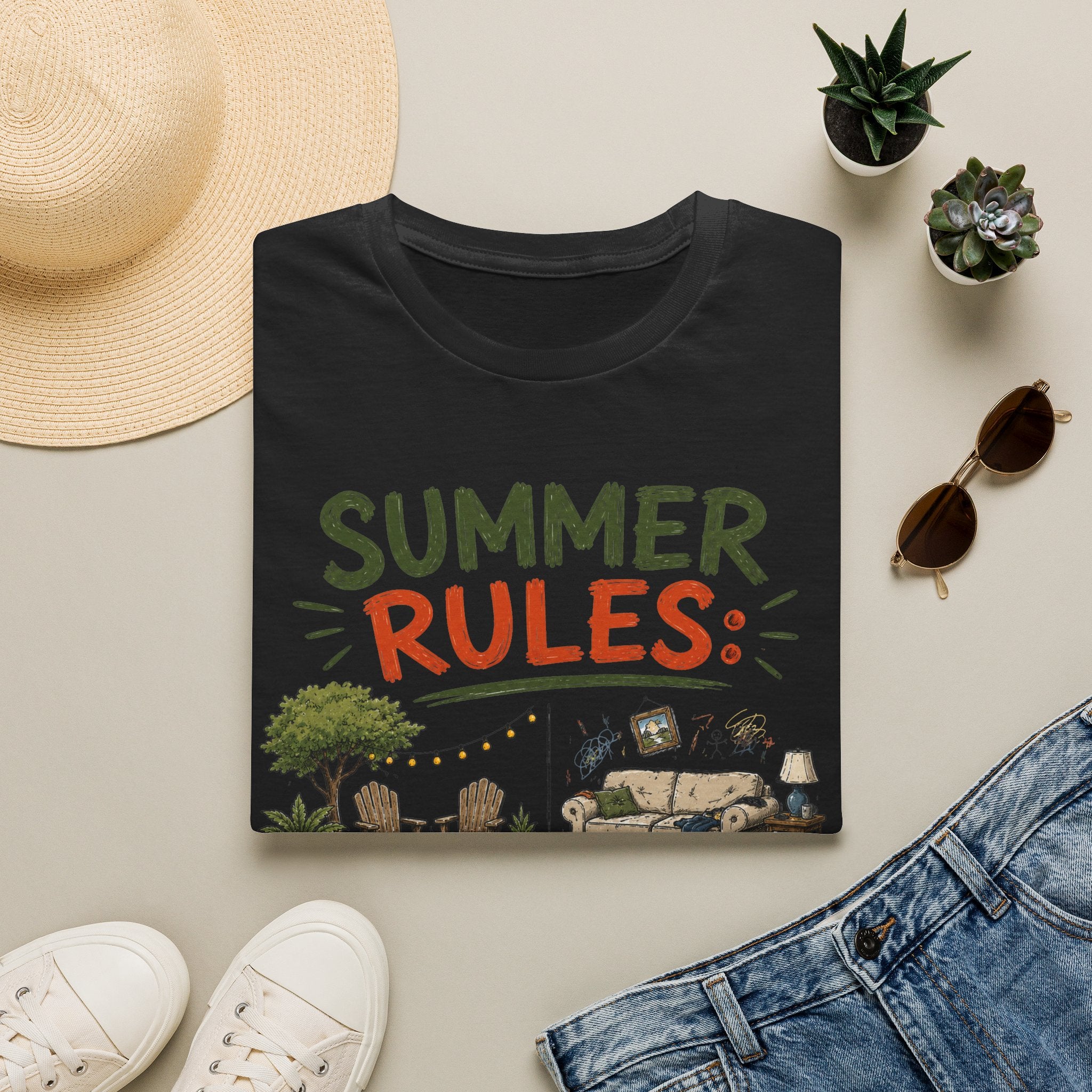 Summer Rules: Outside Improved. Inside Survives. T-Shirt