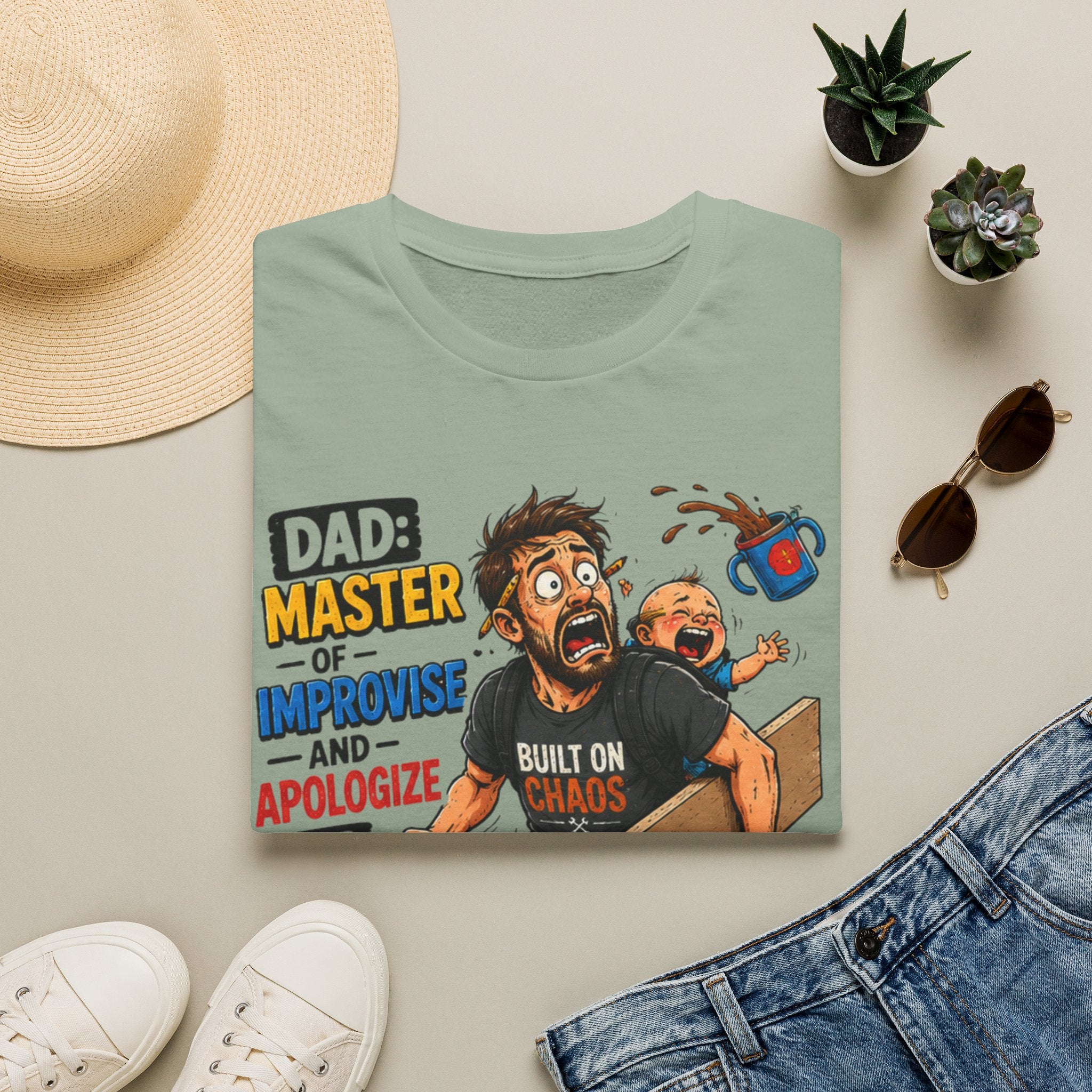 DAD-Master of Improvise and Apologize Later. T-Shirt
