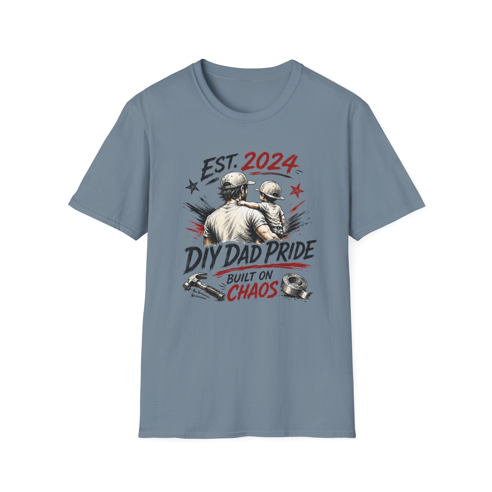 DIY DAD Pride Built on Chaos. T-Shirt