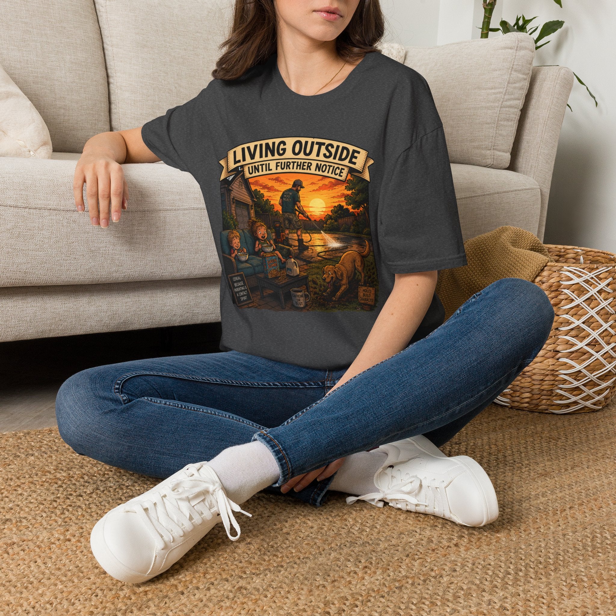Living Outside Until Furter Notice. T-Shirt