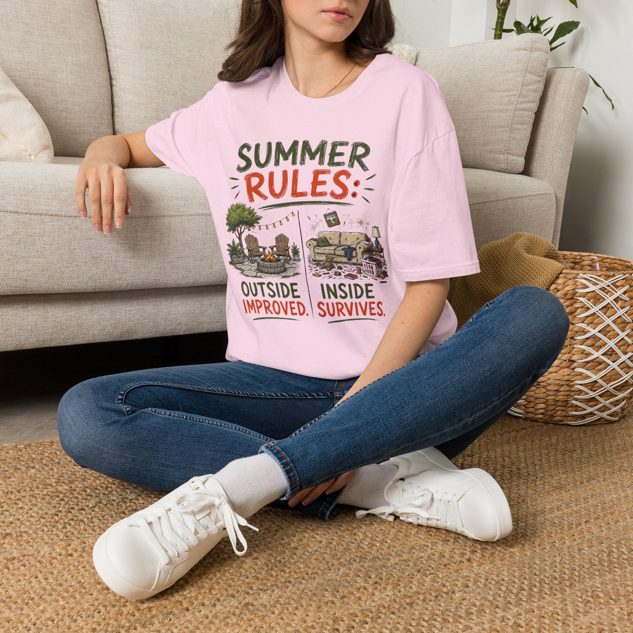 Summer Rules: Outside Improved. Inside Survives. T-Shirt