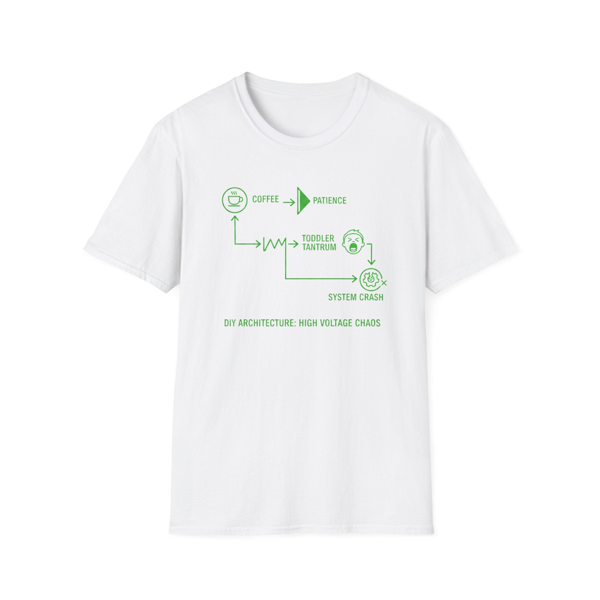 DIY ARCHITECTURE_ HIGH VOLTAGE CHAOS T-Shirt
