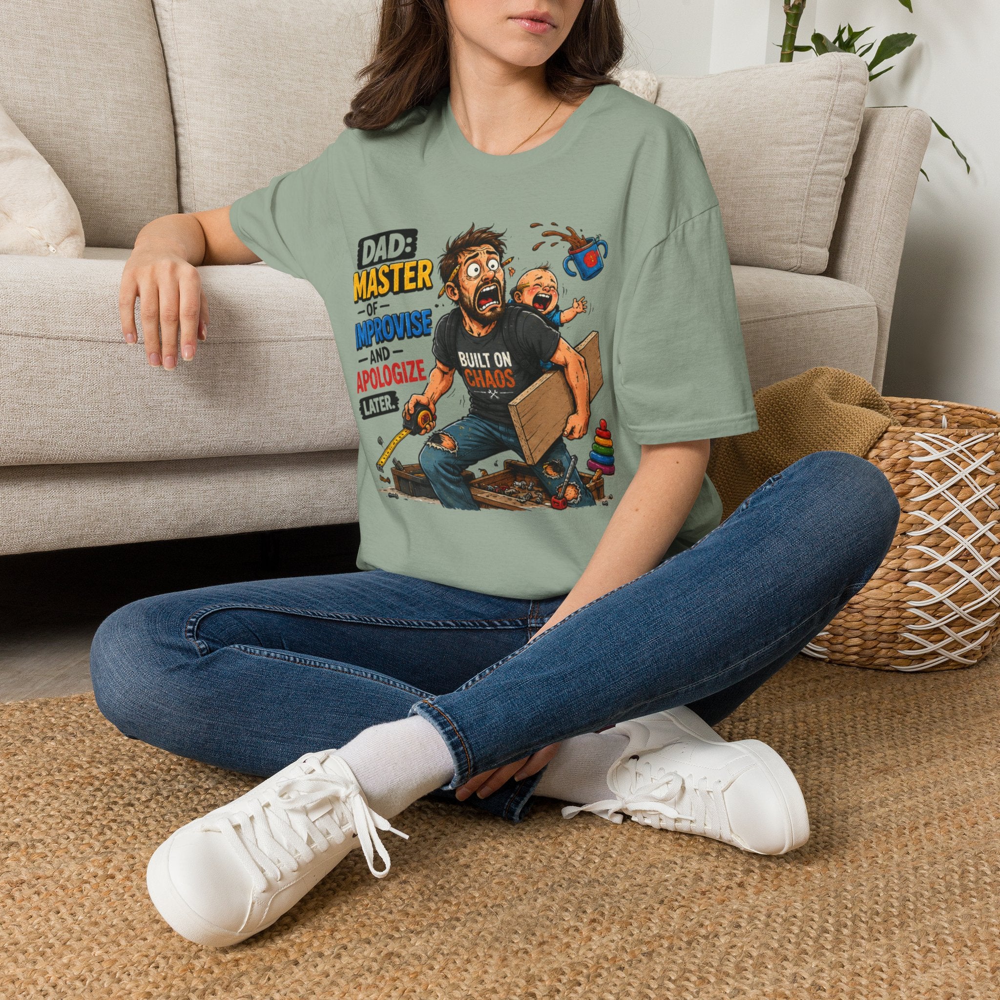 DAD-Master of Improvise and Apologize Later. T-Shirt