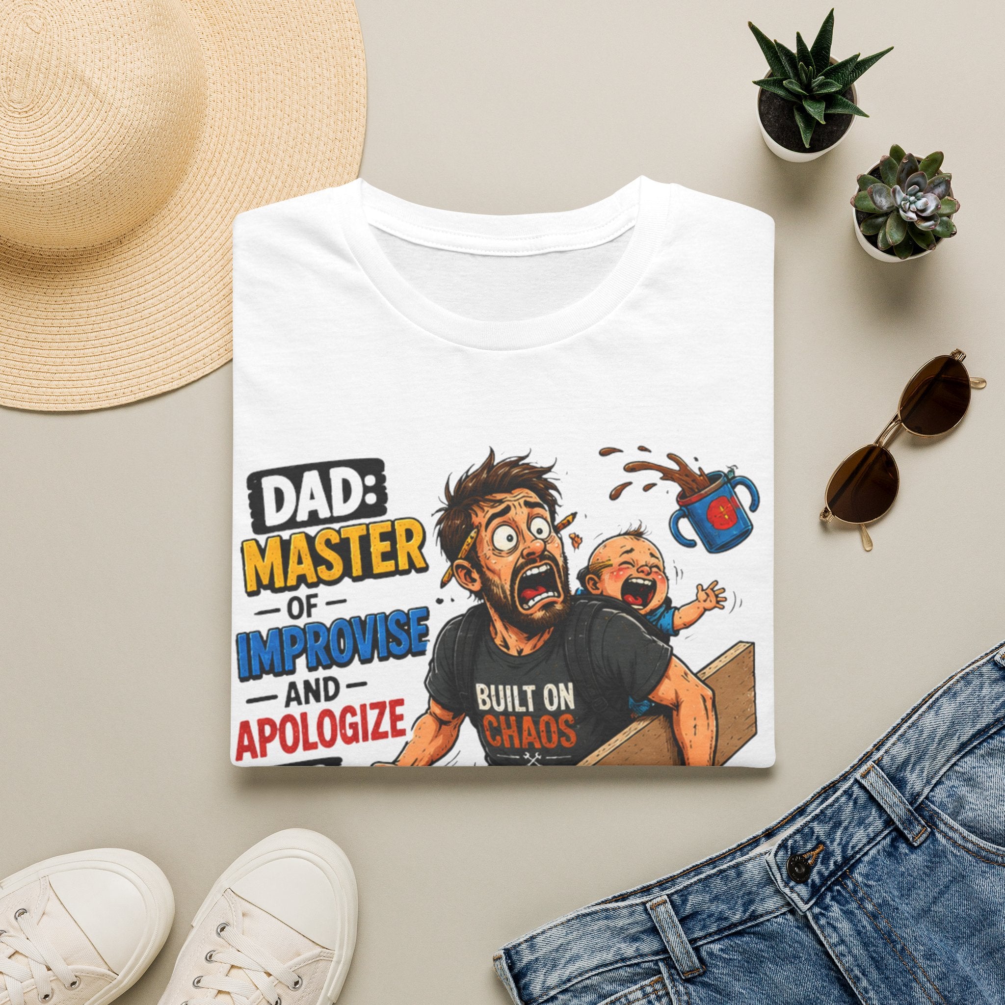 DAD-Master of Improvise and Apologize Later. T-Shirt