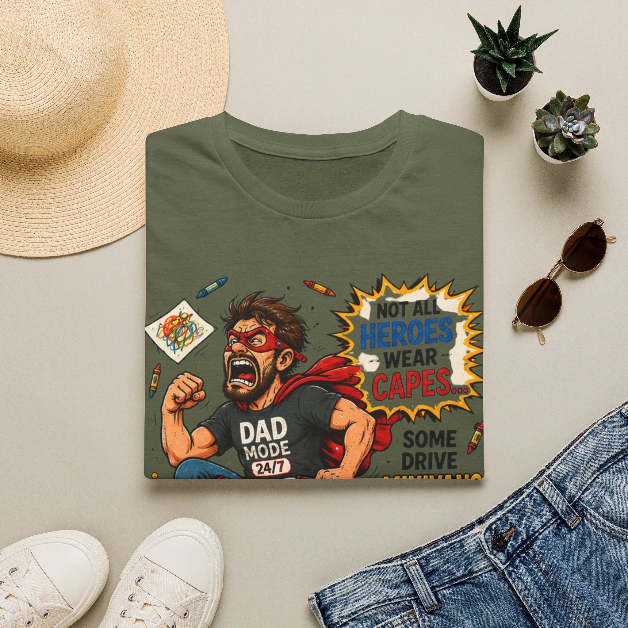Not All Heroes Wear Capes... Some Drive Minivans and Find Lost Shoes. T-Shirt