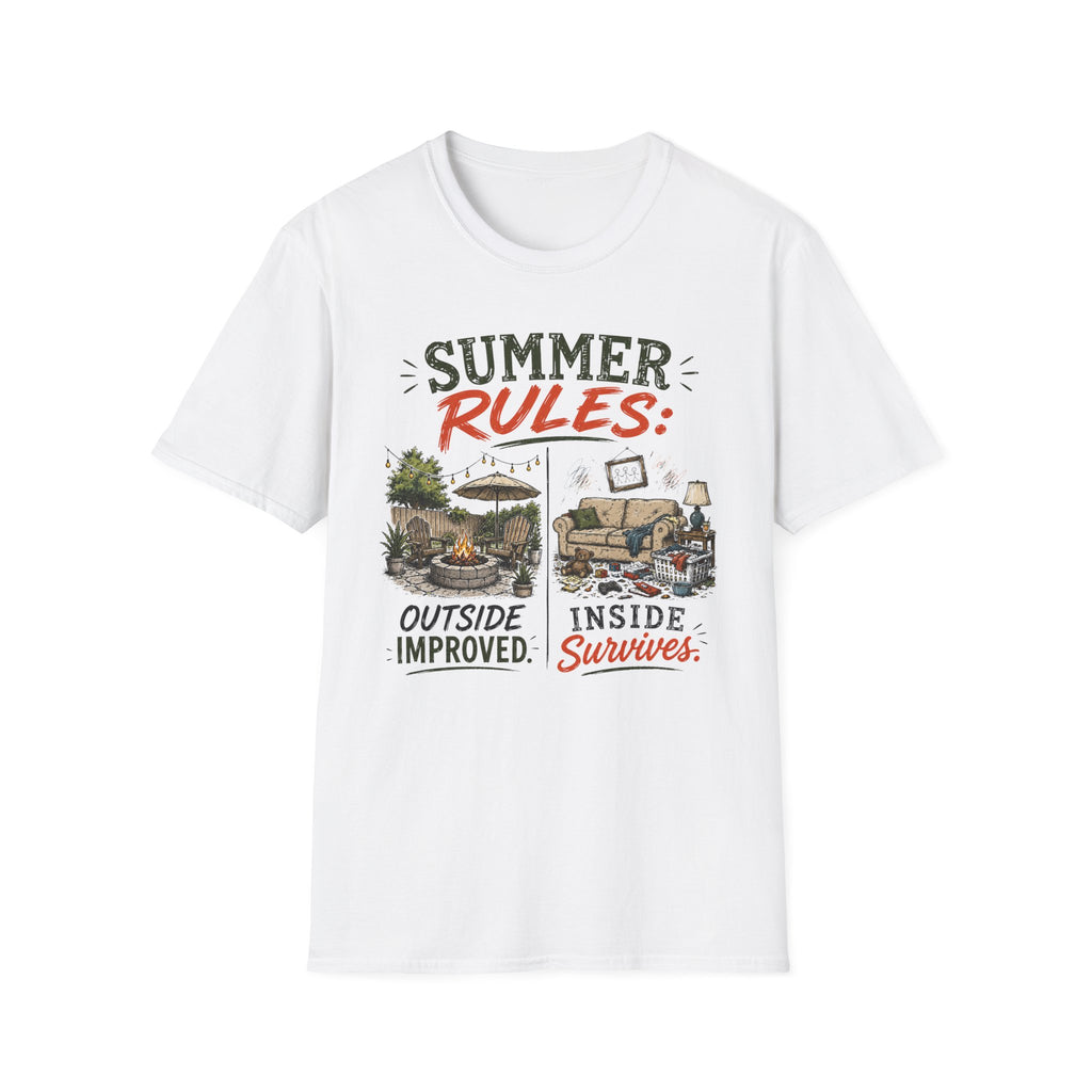 Summer Rules Outside Improved. Inside Survives. T-shirt