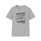 She Watched 2 TikToks. Now She's Rebuilding the Bathroom. T-Shirt