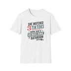She Watched 2 TikToks. Now She's Rebuilding the Bathroom. T-Shirt