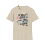 She Watched 2 TikToks. Now She's Rebuilding the Bathroom. T-Shirt