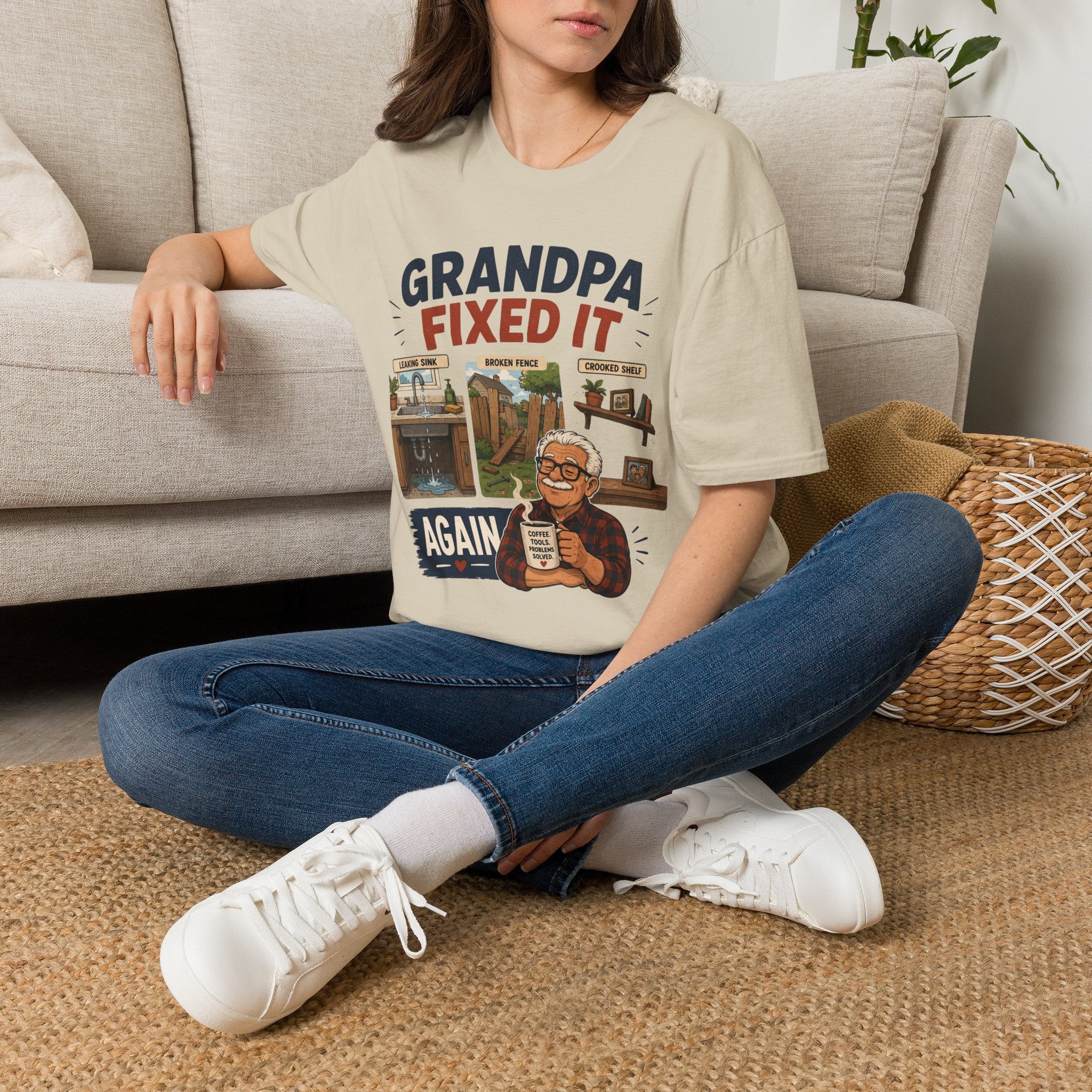 GRANDPA Fixed It AGAIN. T-Shirt