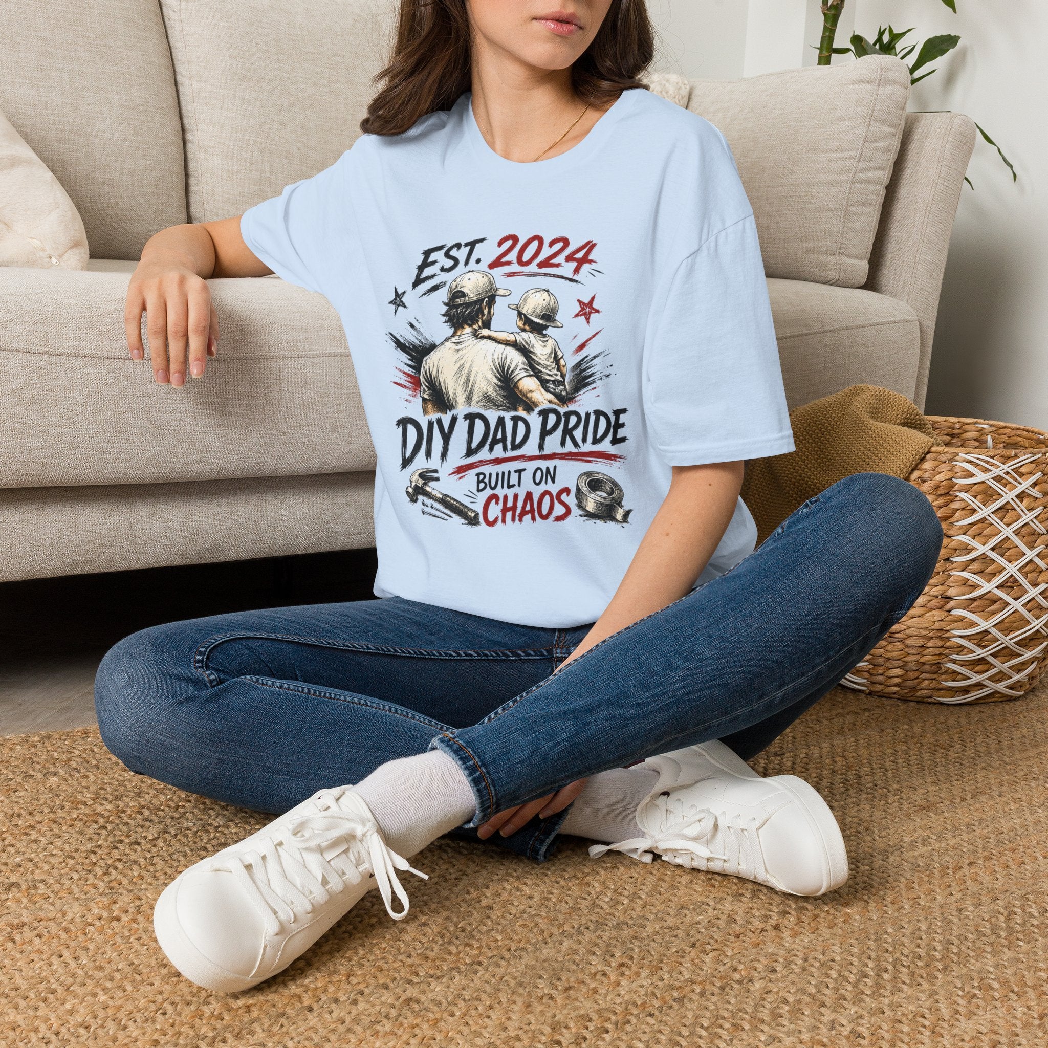 DIY DAD Pride Built on Chaos. T-Shirt