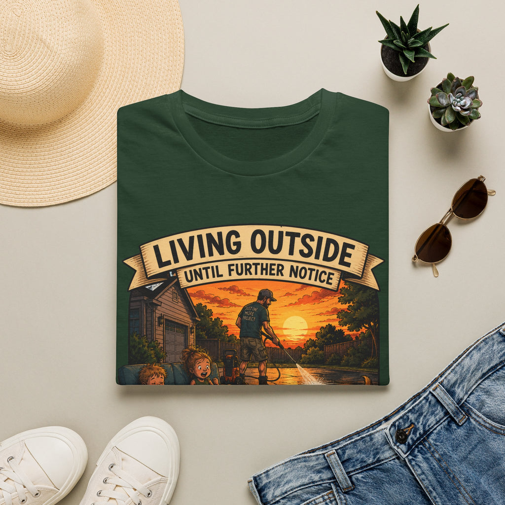 Living Outside Until Furter Notice. T-Shirt