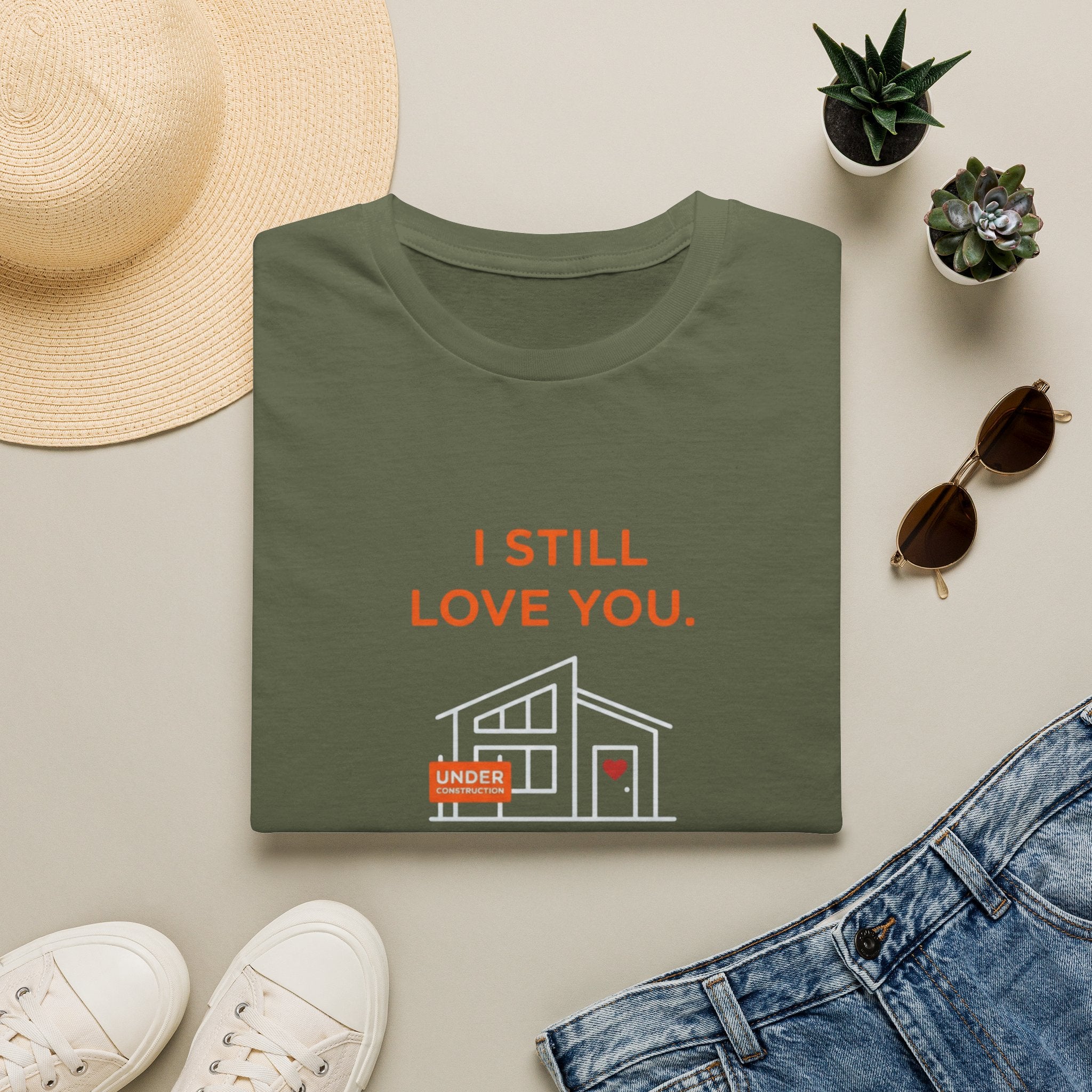Copy of I Still Love You. Even With The Unfinished Projects T-Shirt (Dark background)