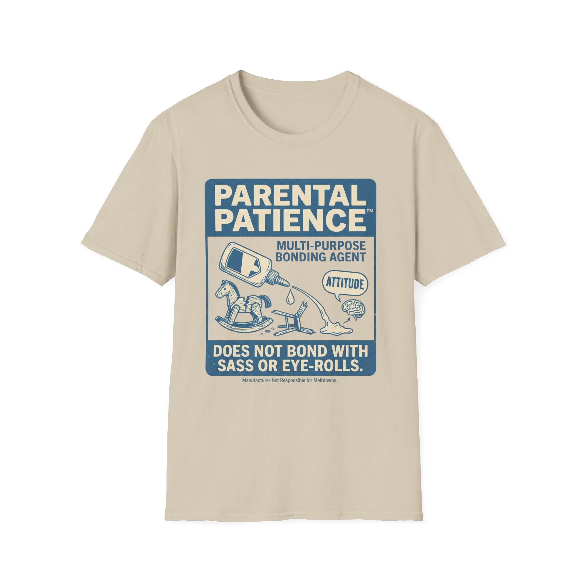 Parental Patience. Does Not Bond with Sas Or Eye-Rolls T-Shirt