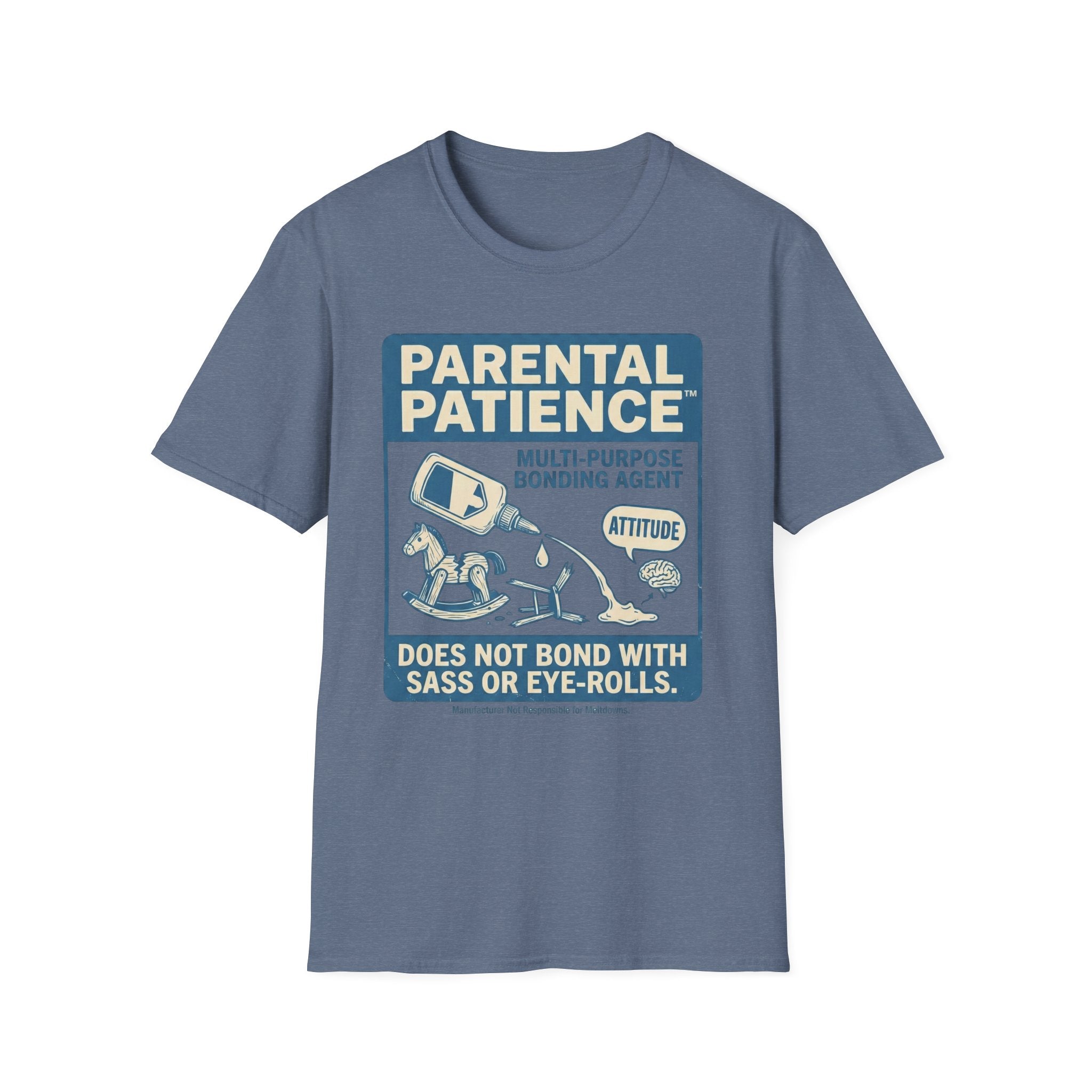 Parental Patience. Does Not Bond with Sas Or Eye-Rolls T-Shirt