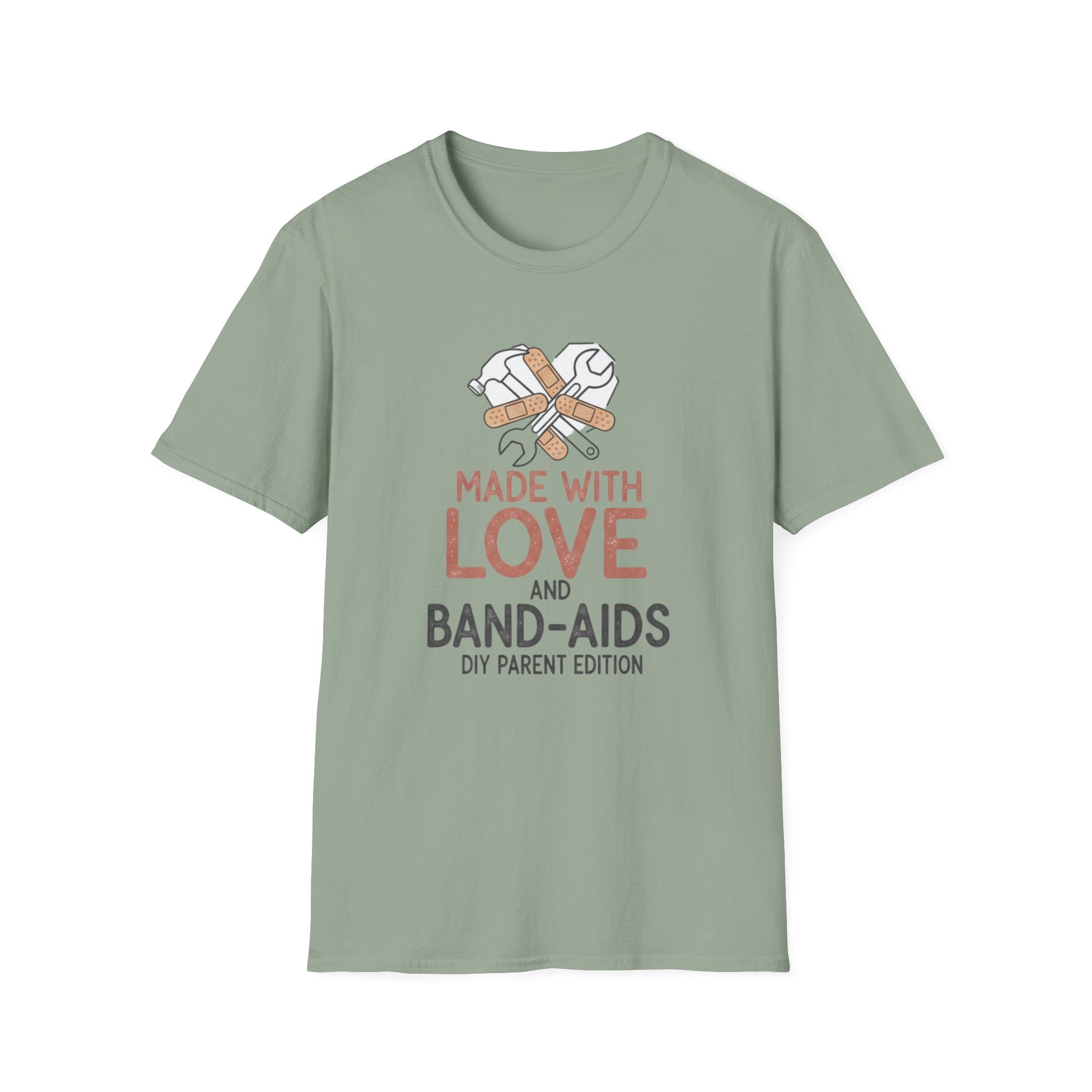 Made With Love and Band- Aids T-Shirt