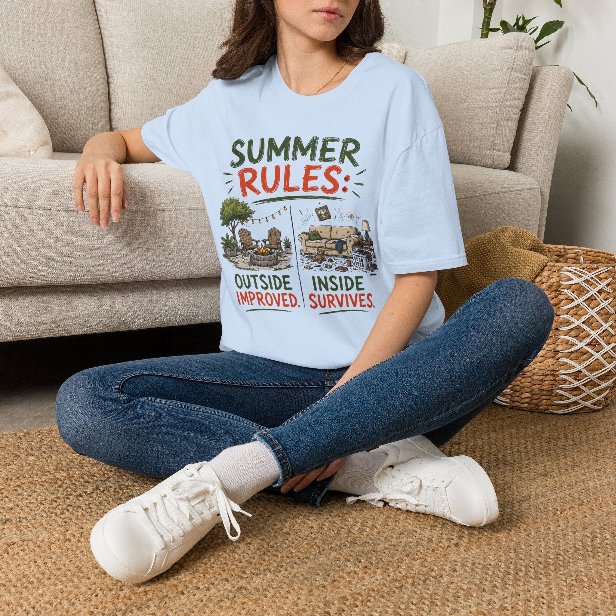 Summer Rules: Outside Improved. Inside Survives. T-Shirt
