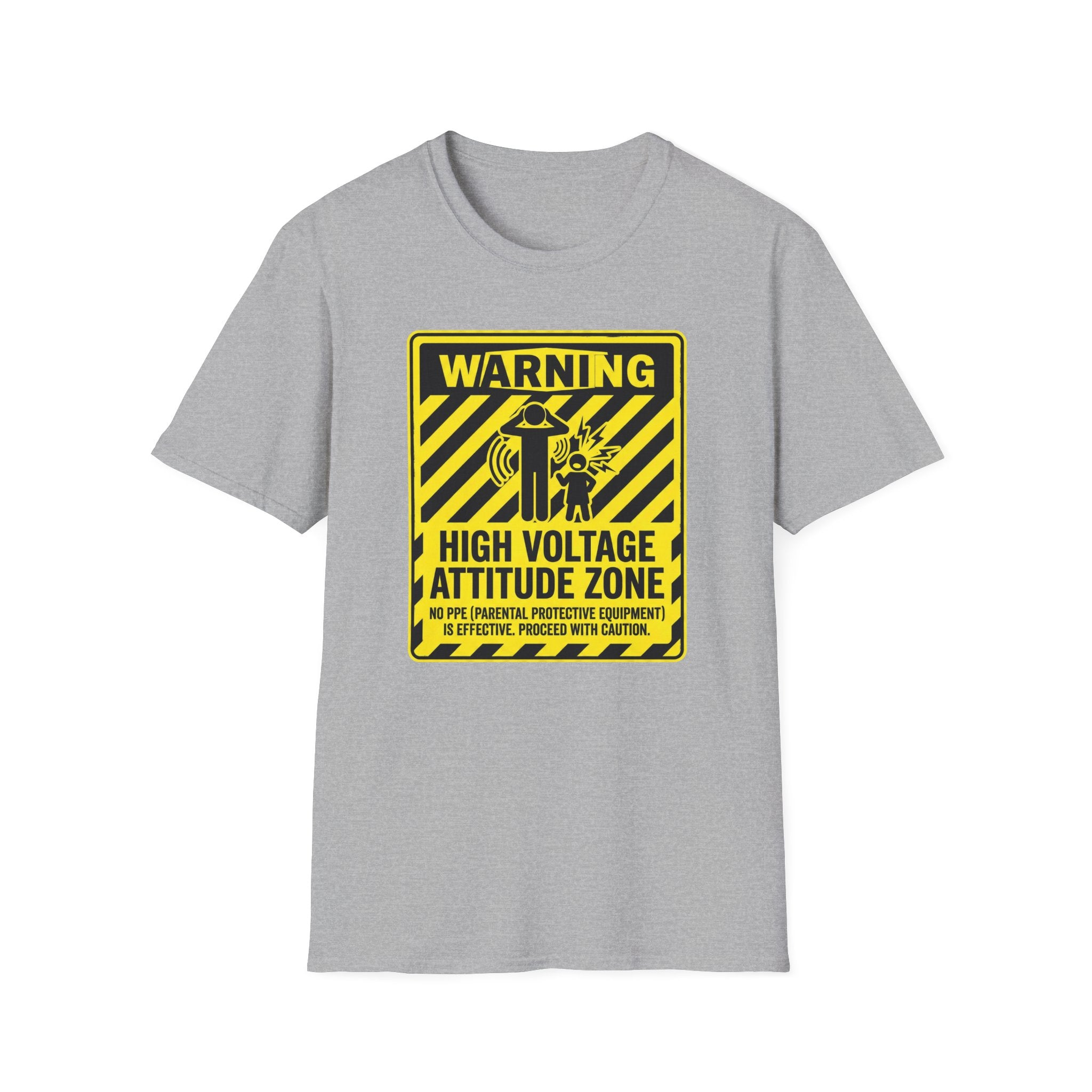 Warning - High Voltage Attitude Zone T-Shirt
