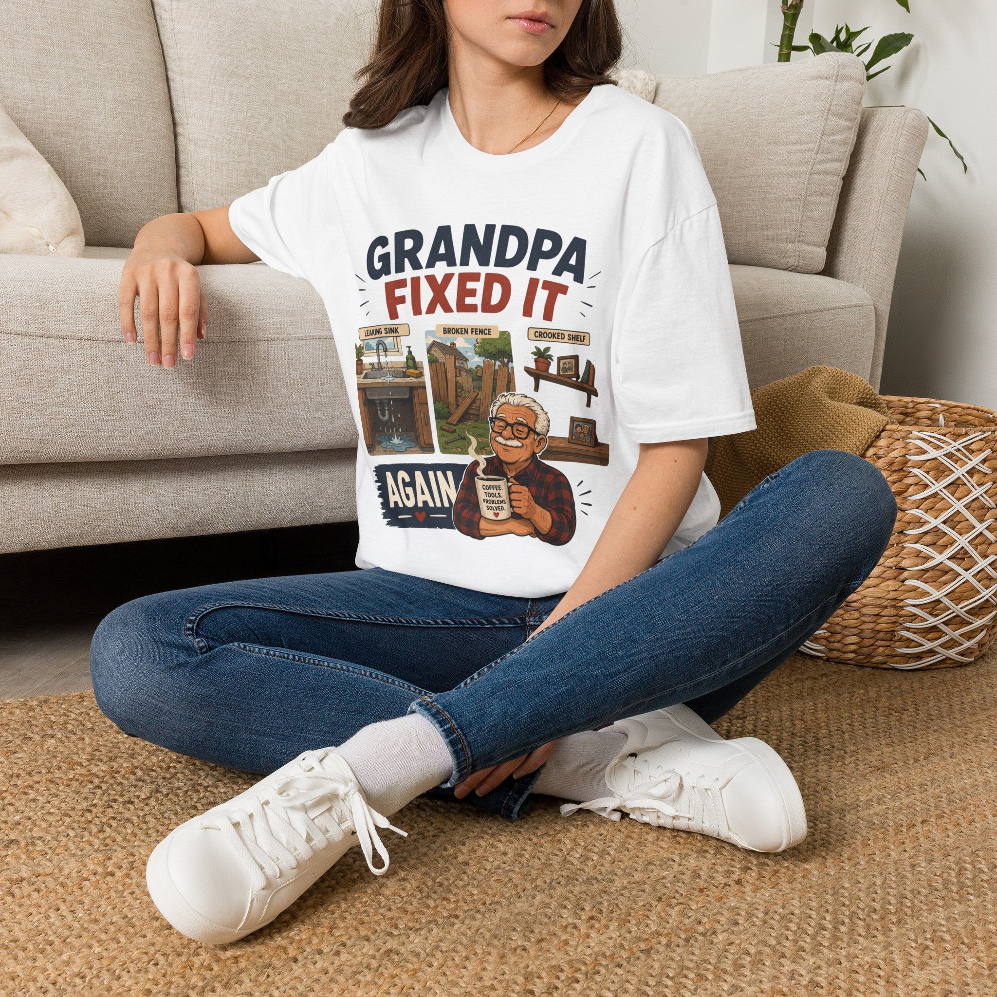 GRANDPA Fixed It AGAIN. T-Shirt