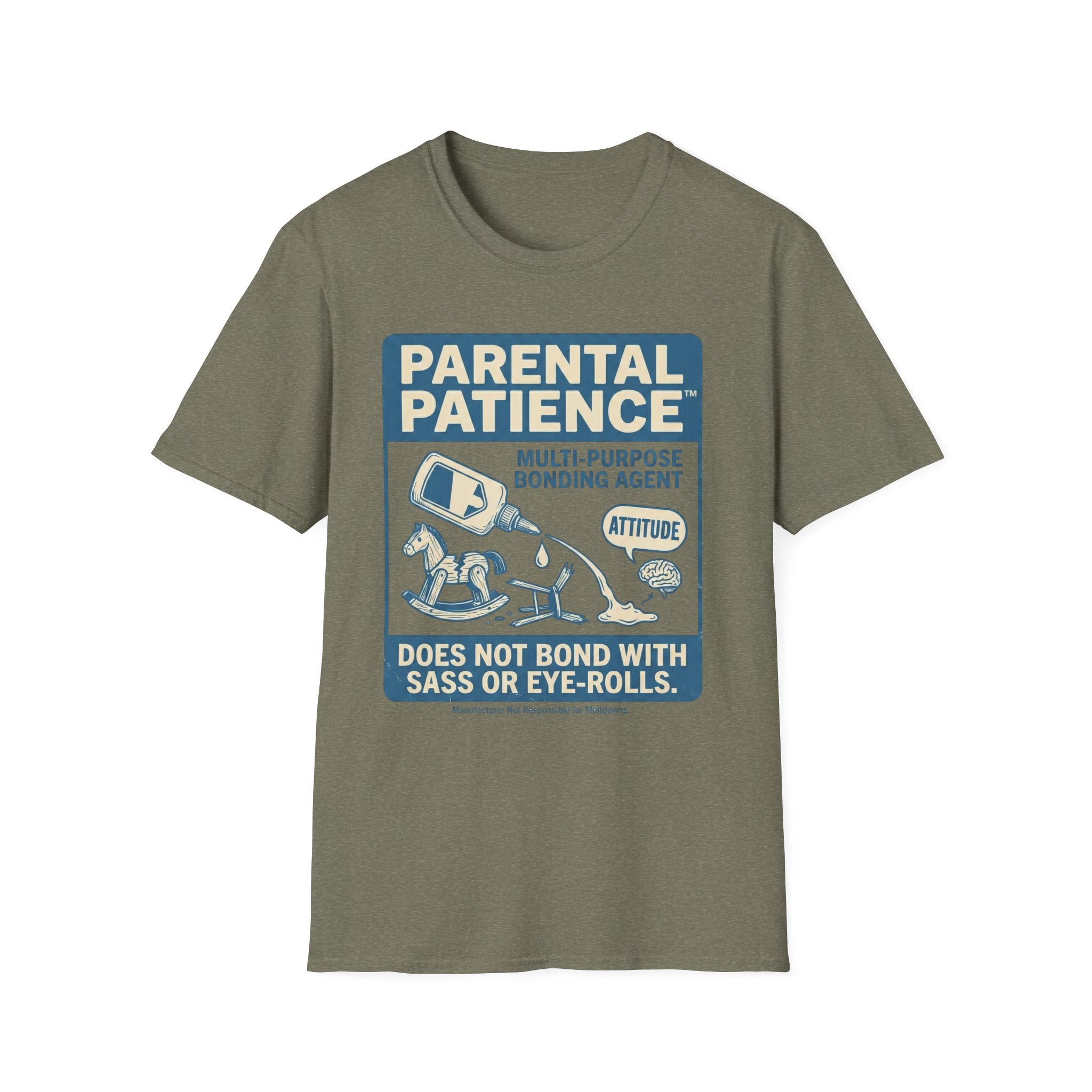 Parental Patience. Does Not Bond with Sas Or Eye-Rolls T-Shirt