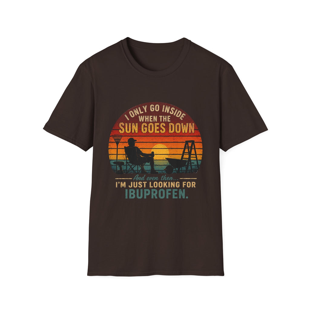 I Only Go Inside When The Sun Goes Down. And Even Then ... I'M Just Looking for Ibuprofen. T-Shirt