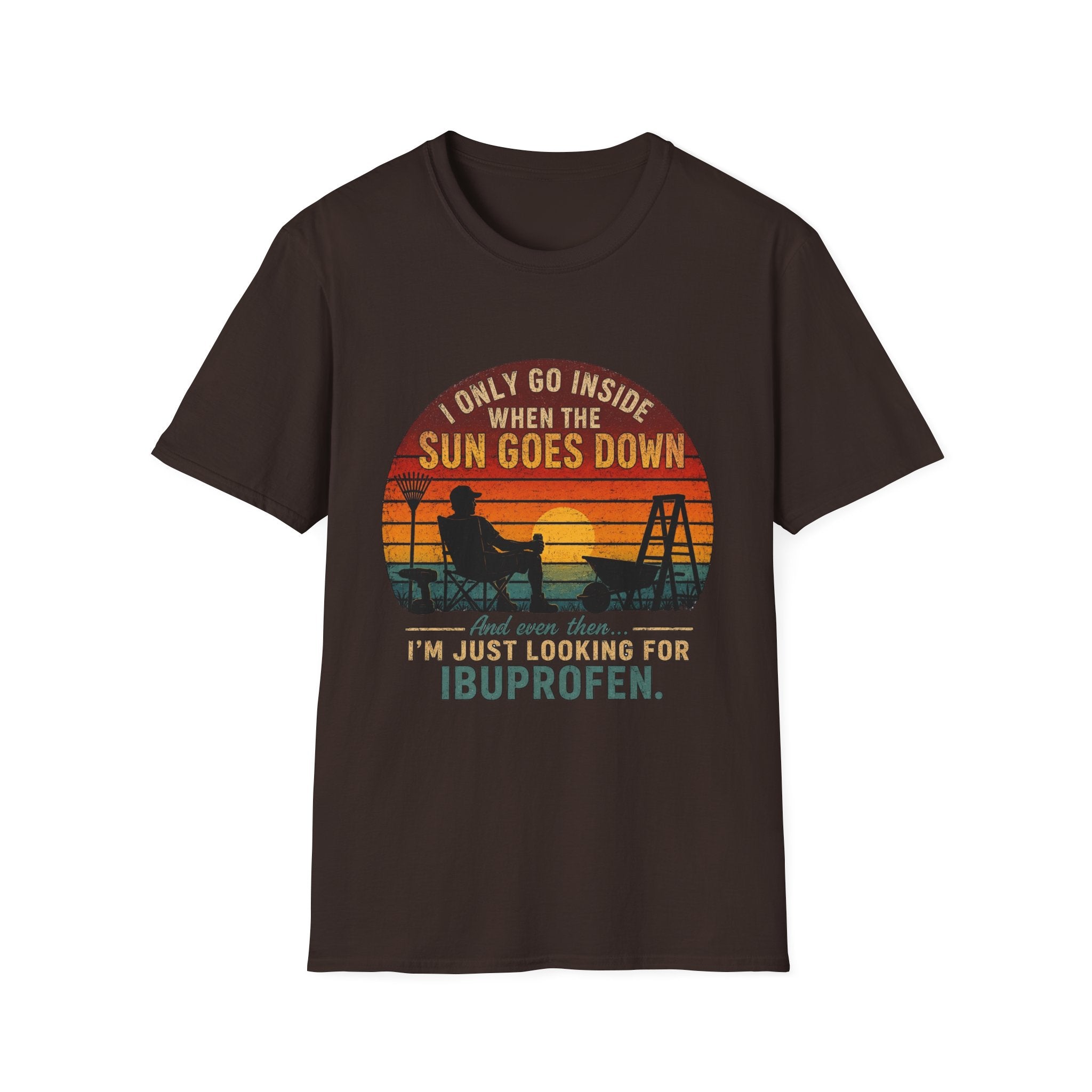 I Only Go Inside When The Sun Goes Down. And Even Then ... I'M Just Looking for Ibuprofen. T-Shirt