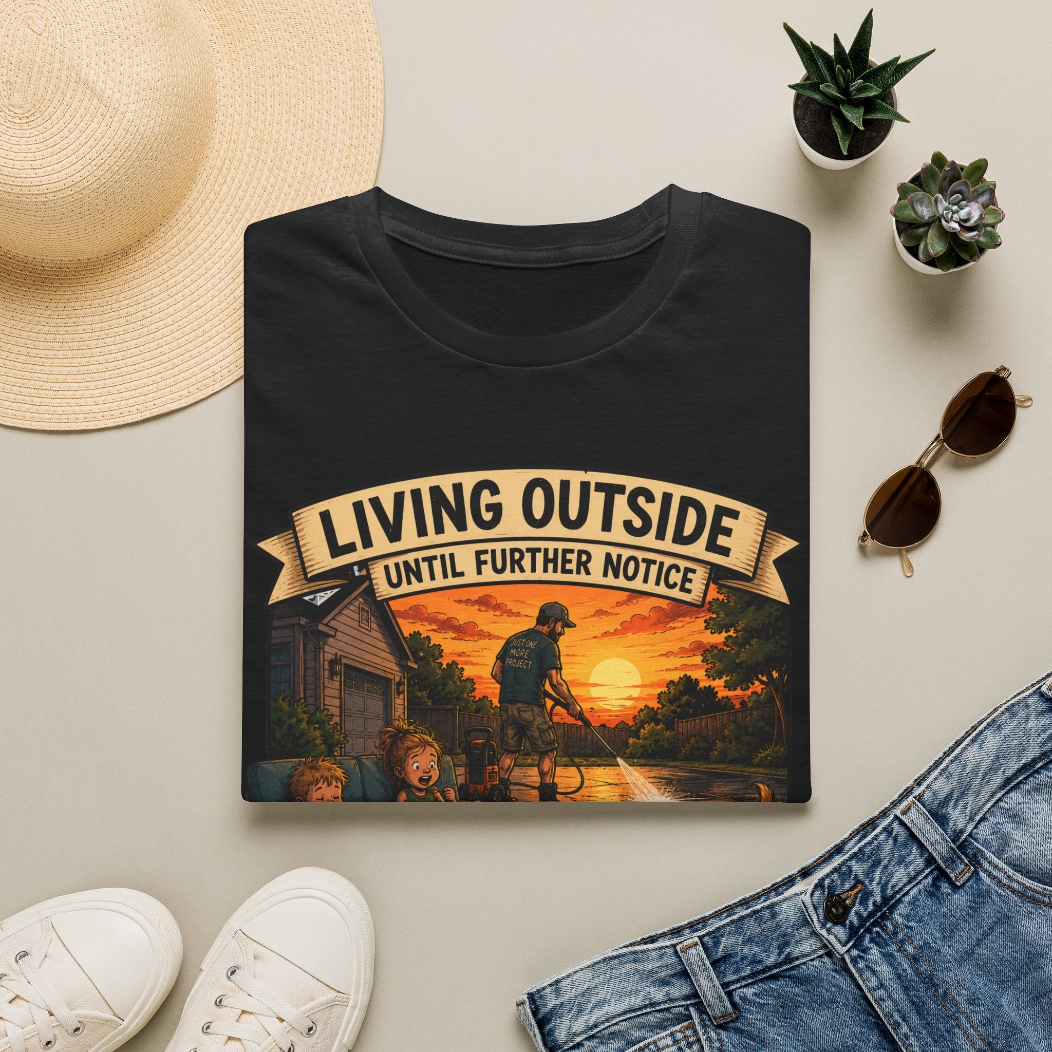 Living Outside Until Furter Notice. T-Shirt