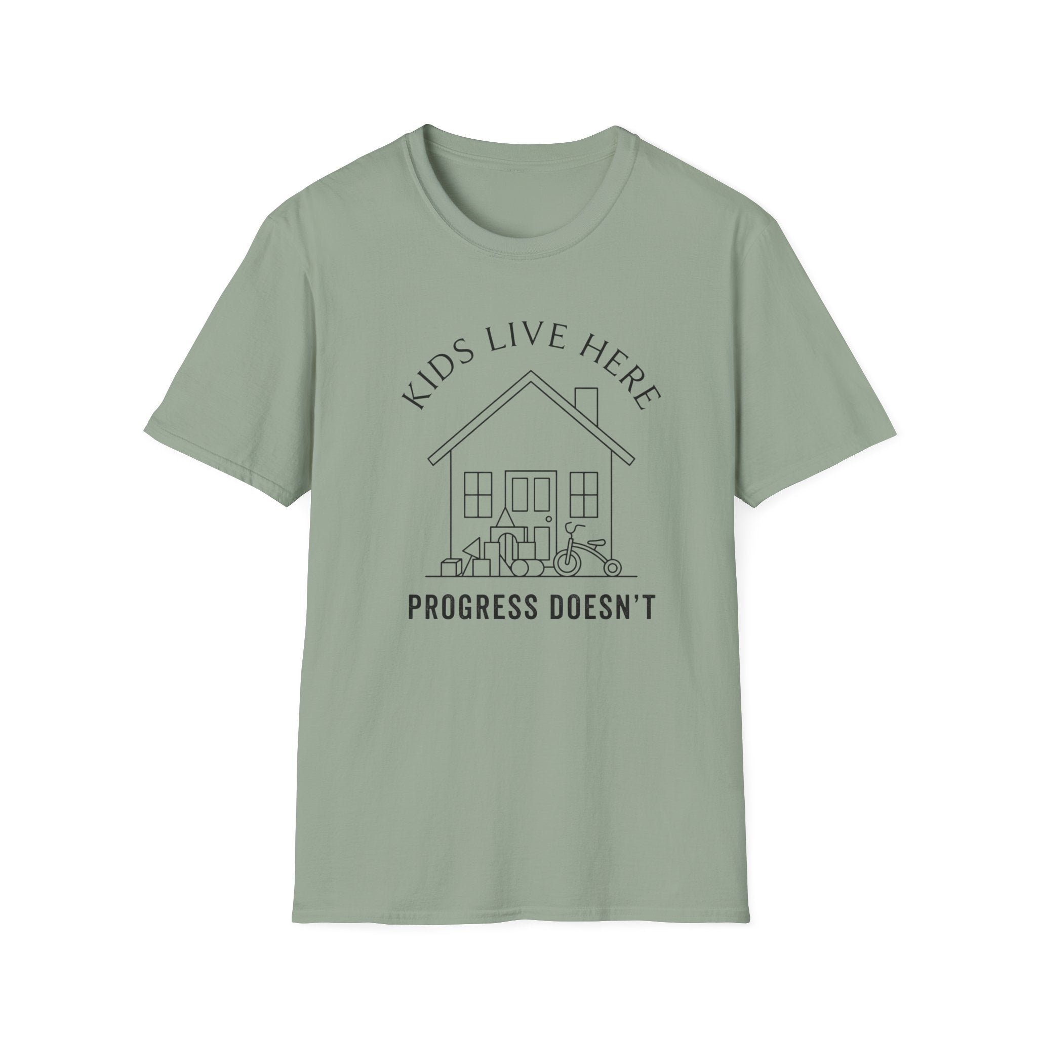 Kids Live Here - Progress Doesn't T-Shirt