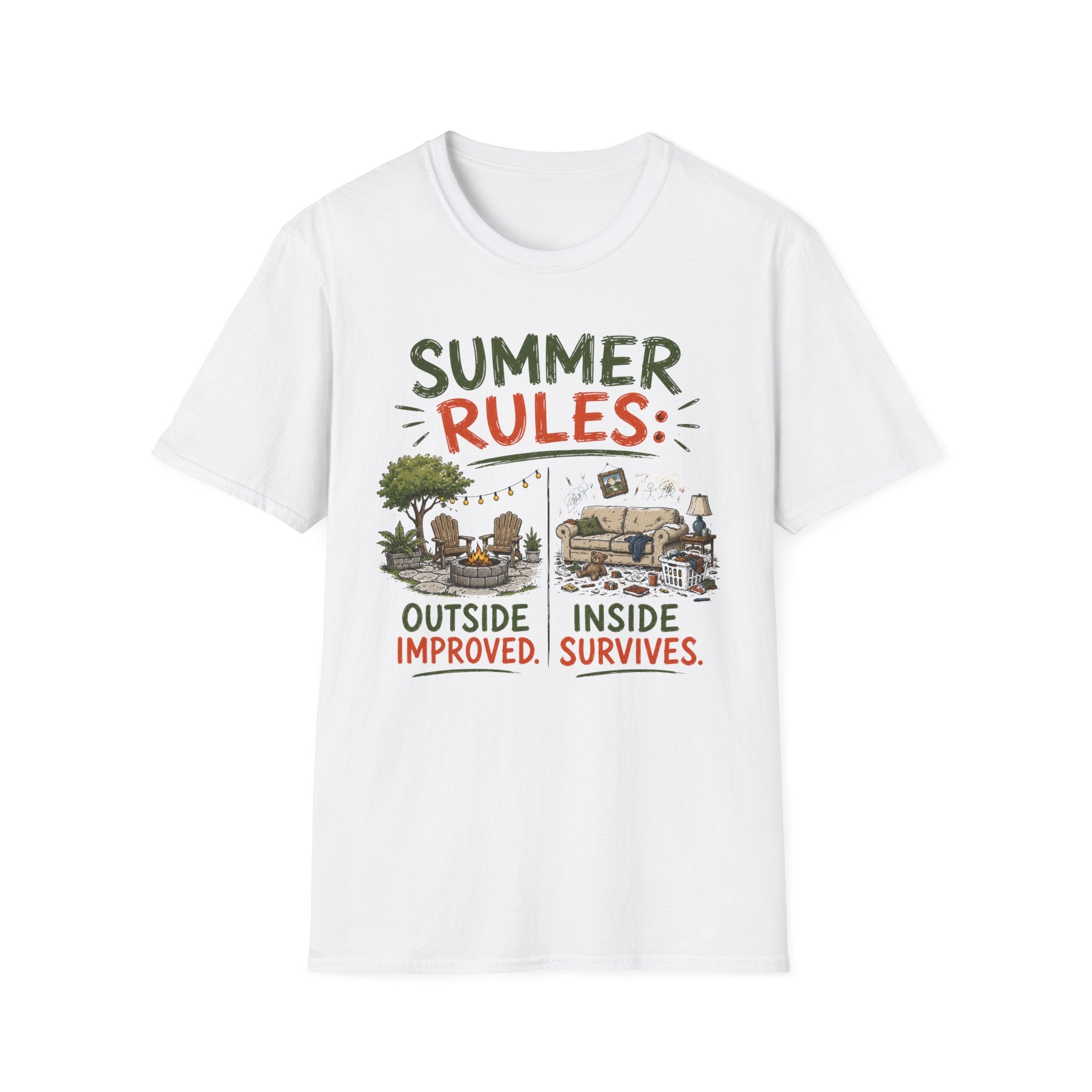 Summer Rules: Outside Improved. Inside Survives. T-Shirt