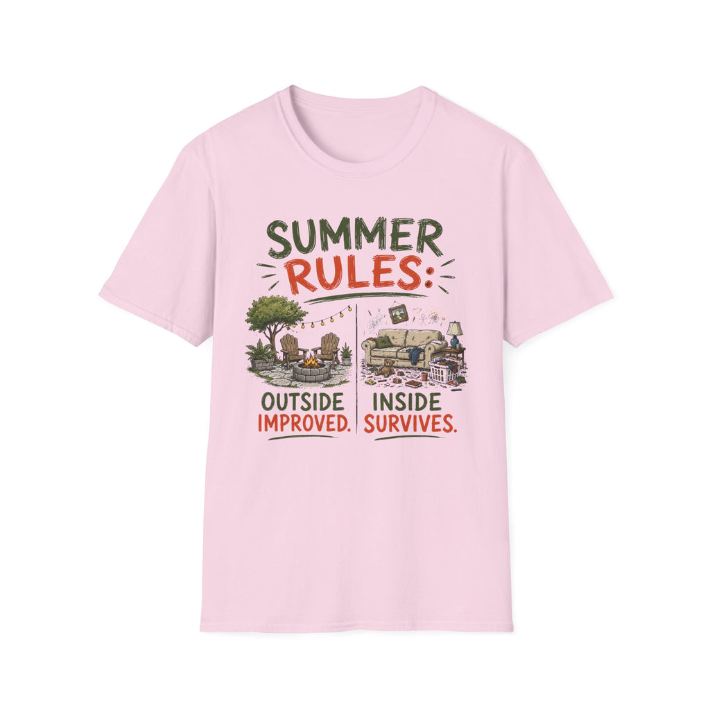 Summer Rules: Outside Improved. Inside Survives. T-Shirt