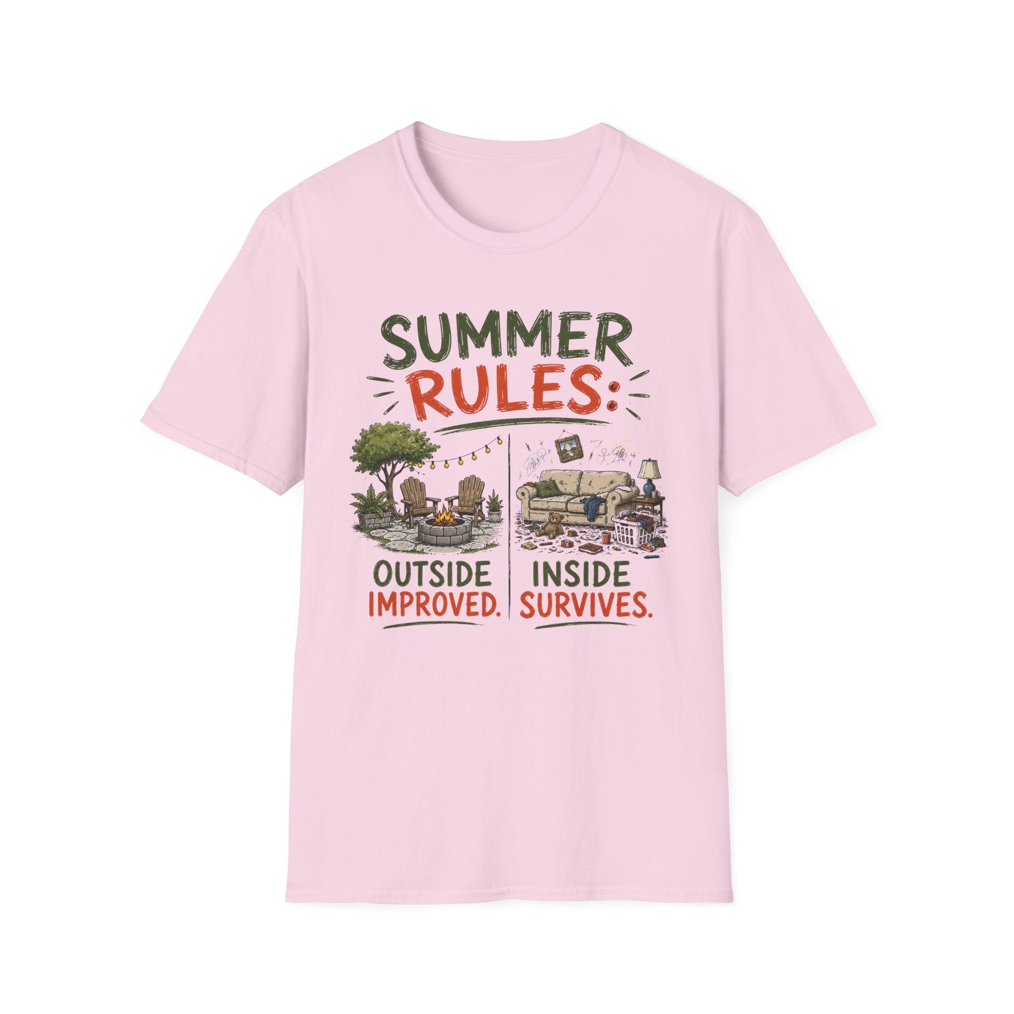 Summer Rules: Outside Improved. Inside Survives. T-Shirt