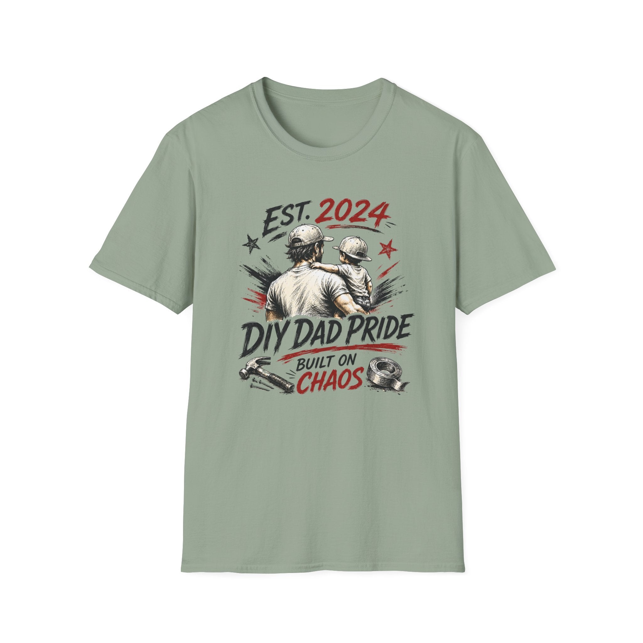 DIY DAD Pride Built on Chaos. T-Shirt