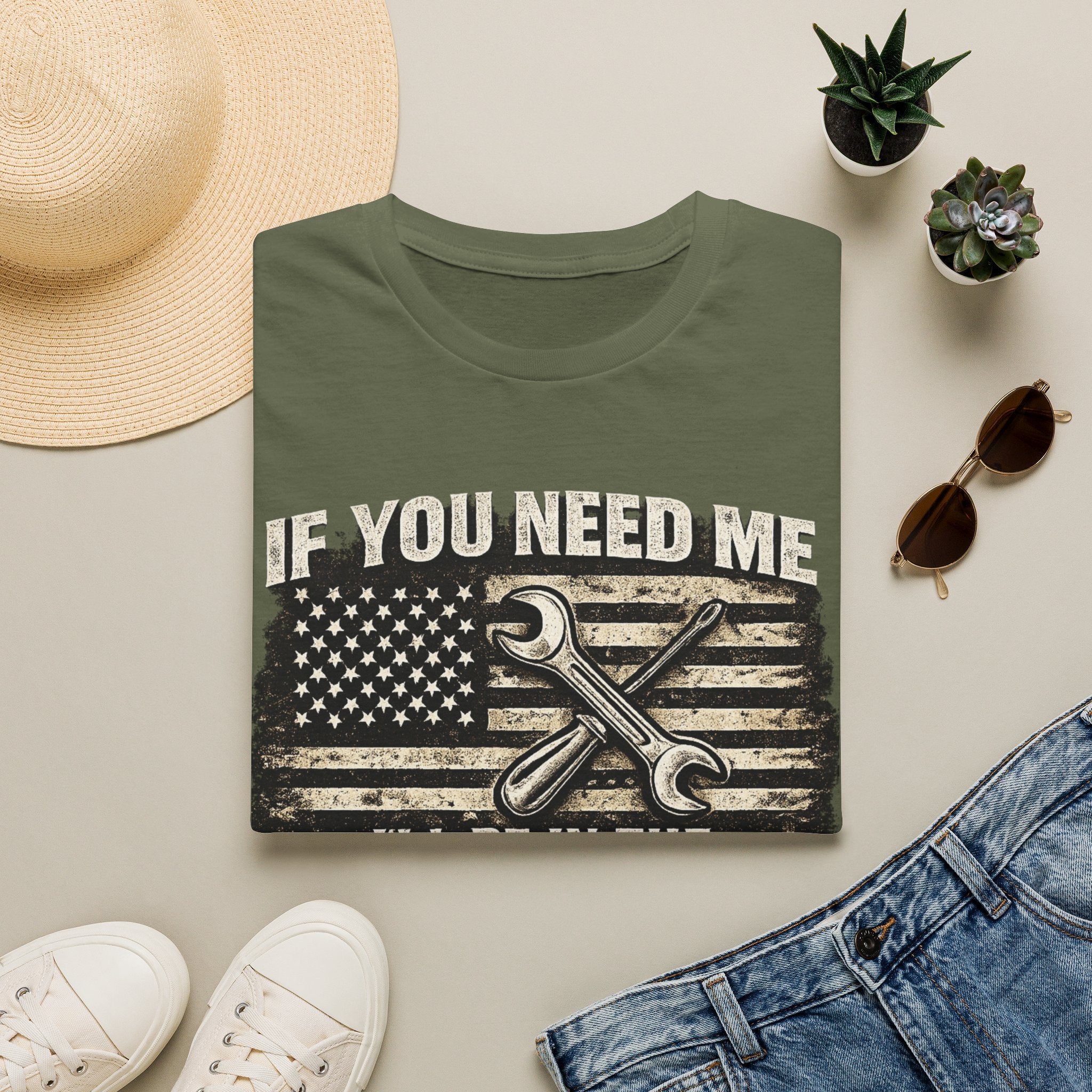If You Need Me, I'll Be in The Garage. T-Shirt