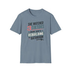 She Watched 2 TikToks. Now She's Rebuilding the Bathroom. T-Shirt