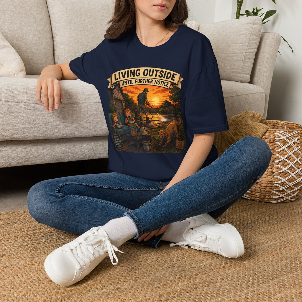 Living Outside Until Furter Notice. T-Shirt