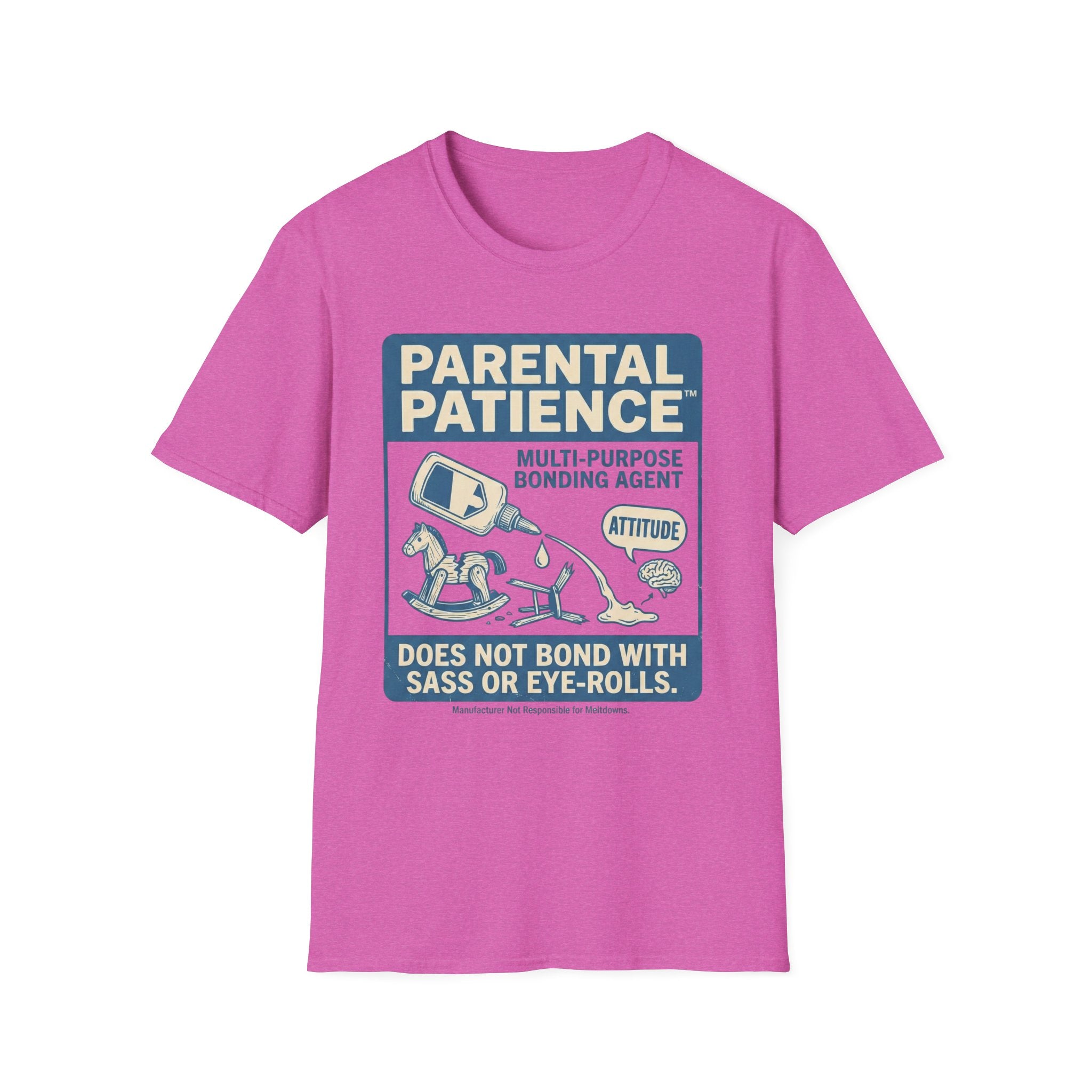 Parental Patience. Does Not Bond with Sas Or Eye-Rolls T-Shirt