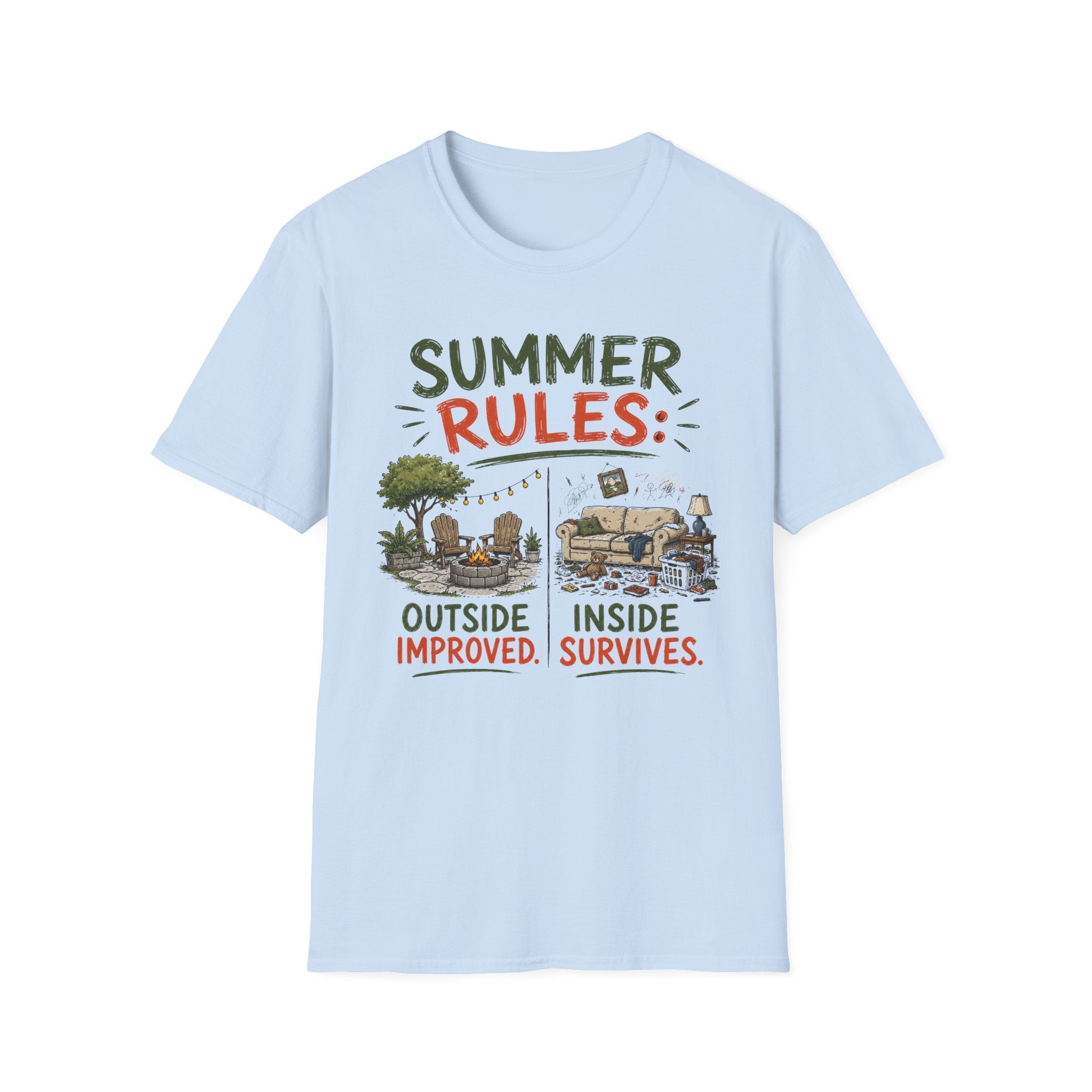 Summer Rules: Outside Improved. Inside Survives. T-Shirt