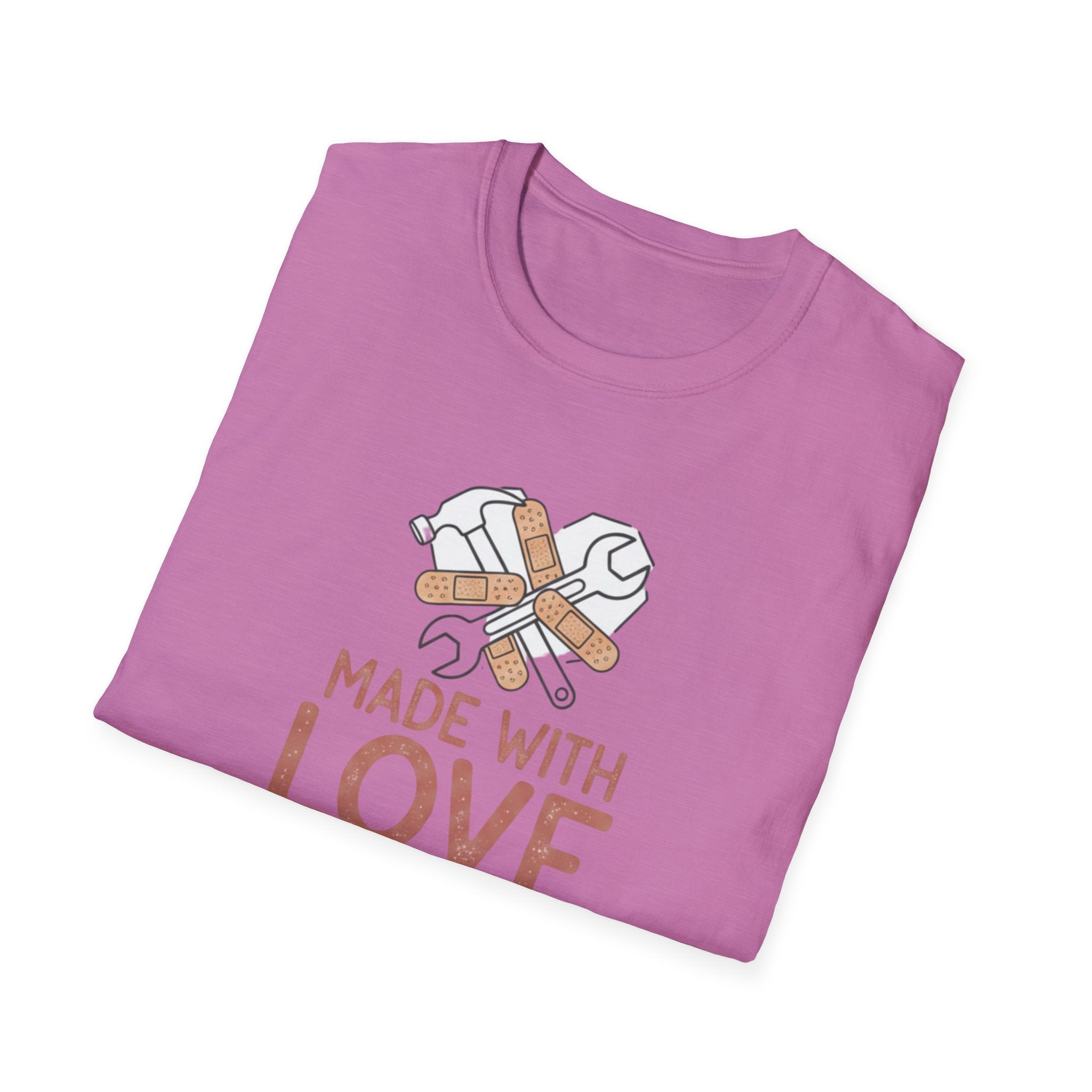 Made With Love and Band- Aids T-Shirt
