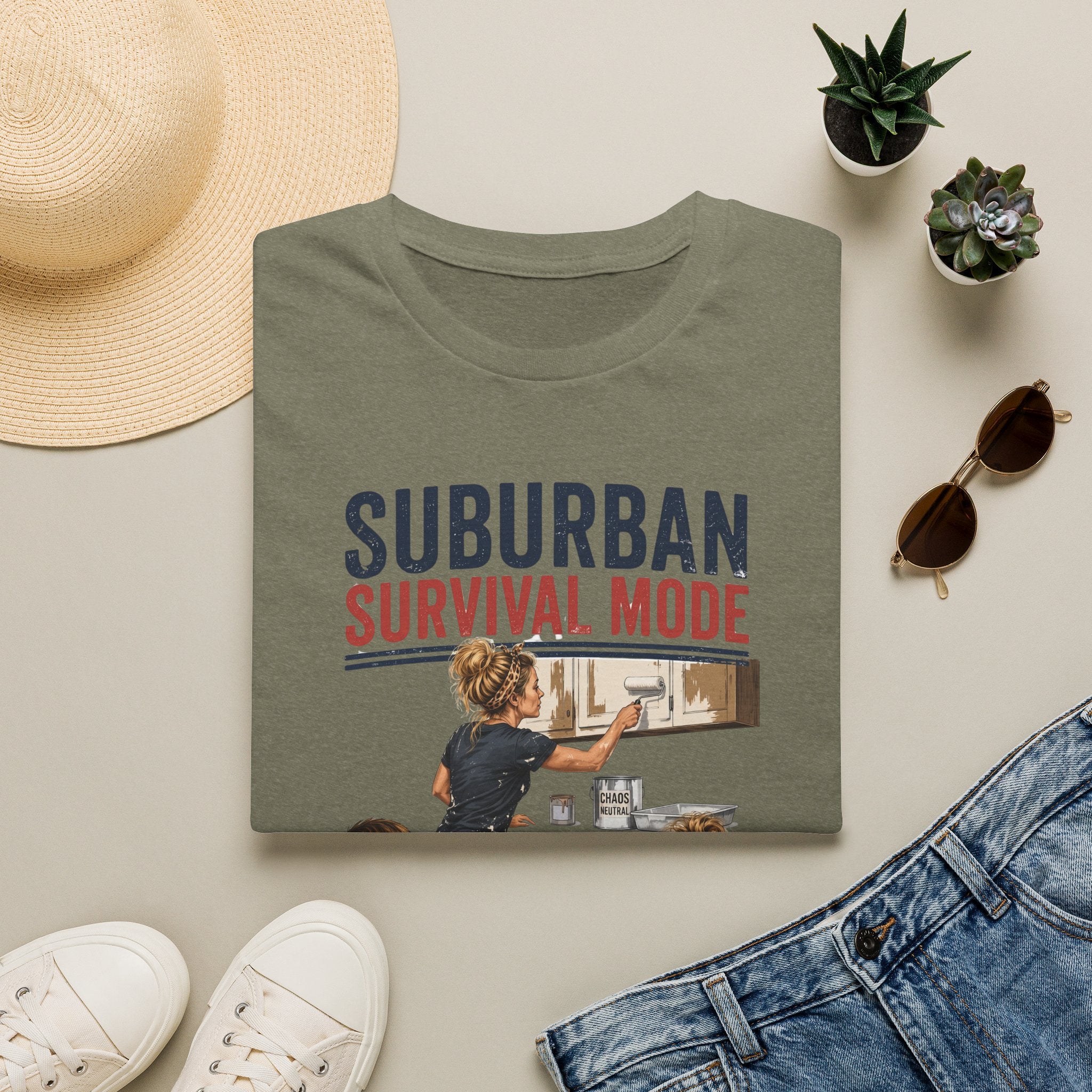 Suburban Survival Mode. T-Shirt